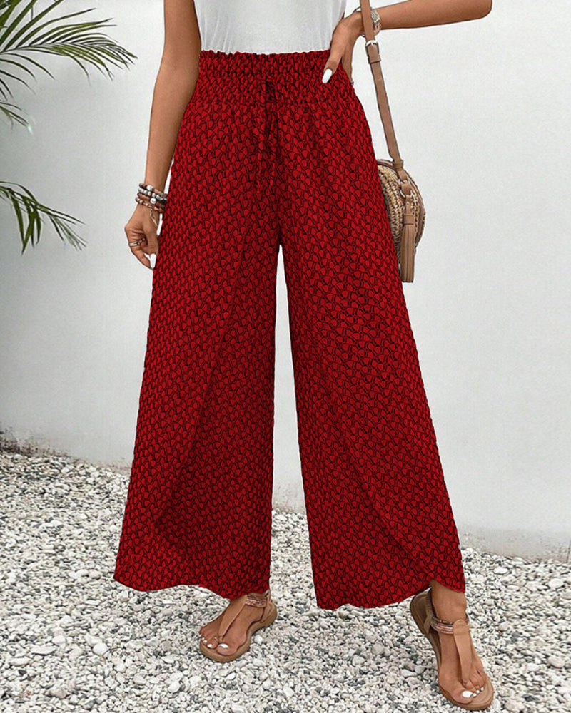 Sapphira | damesbroek met geometrische print