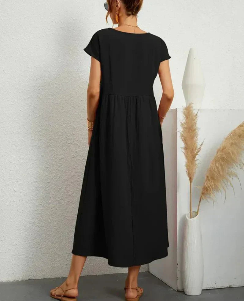 Ruby | elegante basic katoenen jurk