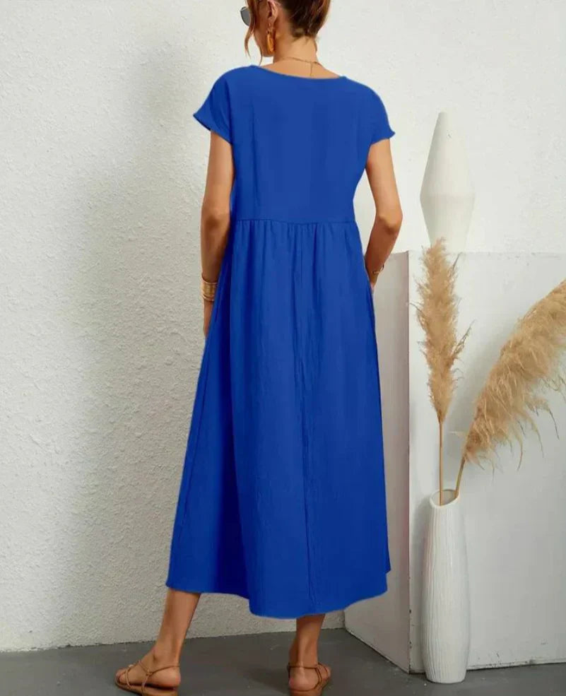 Ruby | elegante basic katoenen jurk