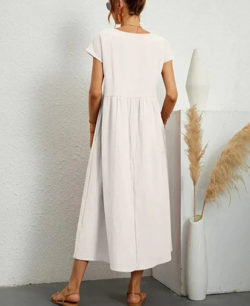 Ruby | elegante basic katoenen jurk