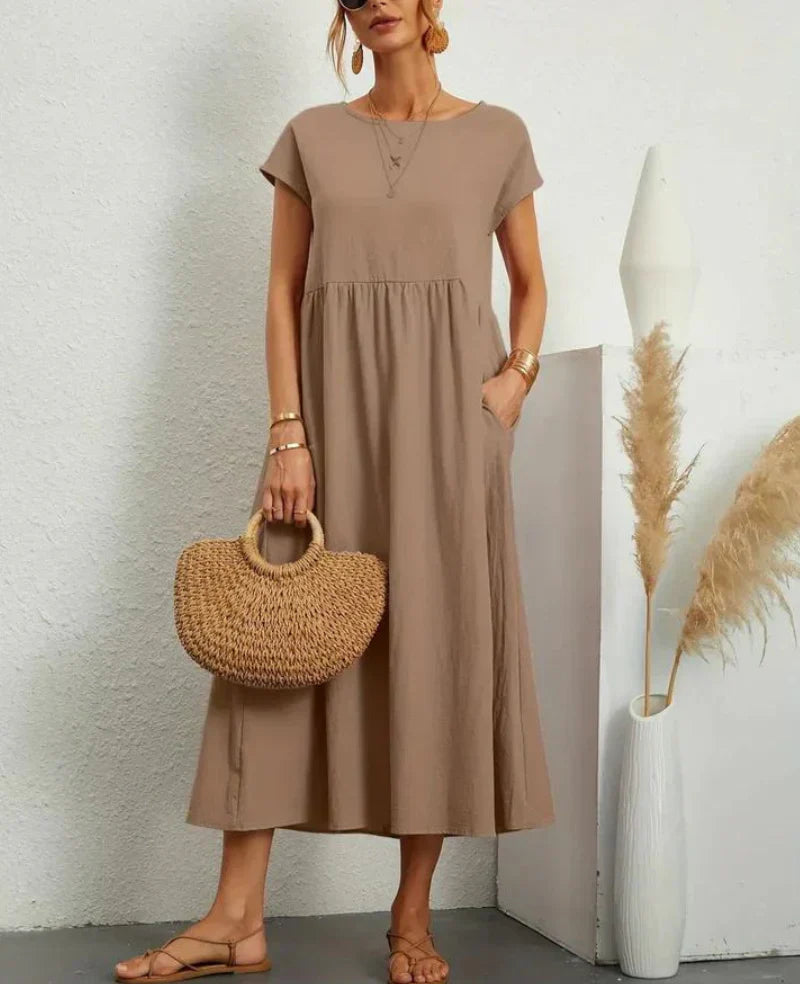 Ruby | elegante basic katoenen jurk
