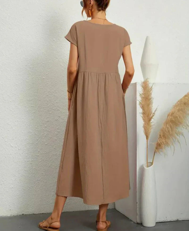 Ruby | elegante basic katoenen jurk