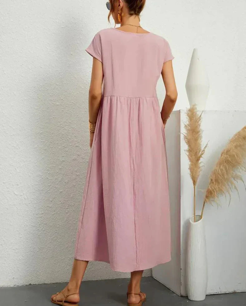 Ruby | elegante basic katoenen jurk