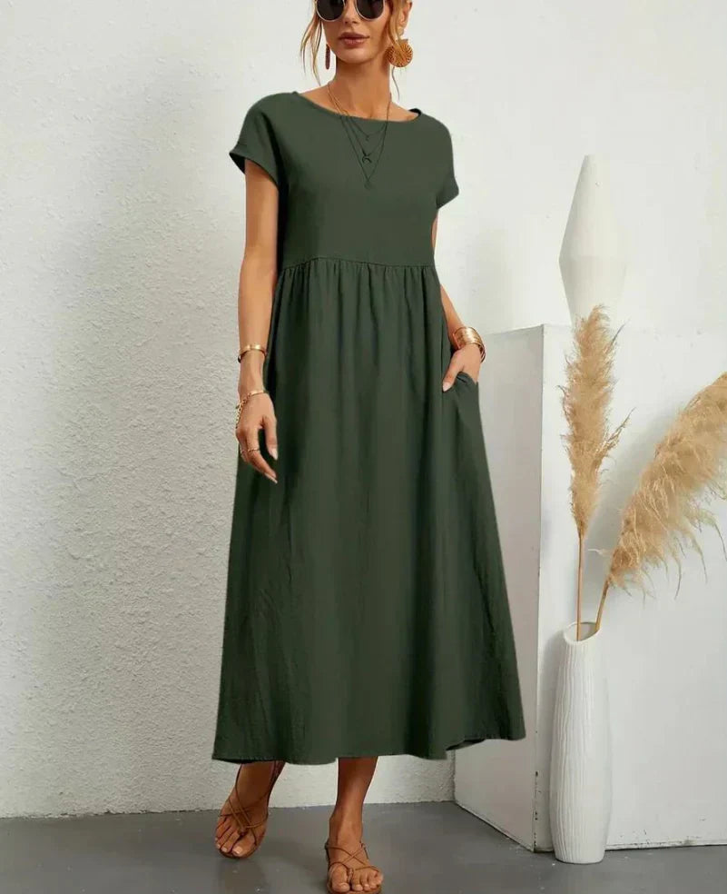 Ruby | elegante basic katoenen jurk