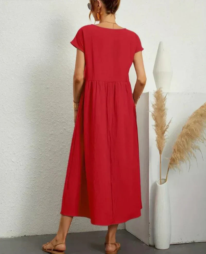 Ruby | elegante basic katoenen jurk