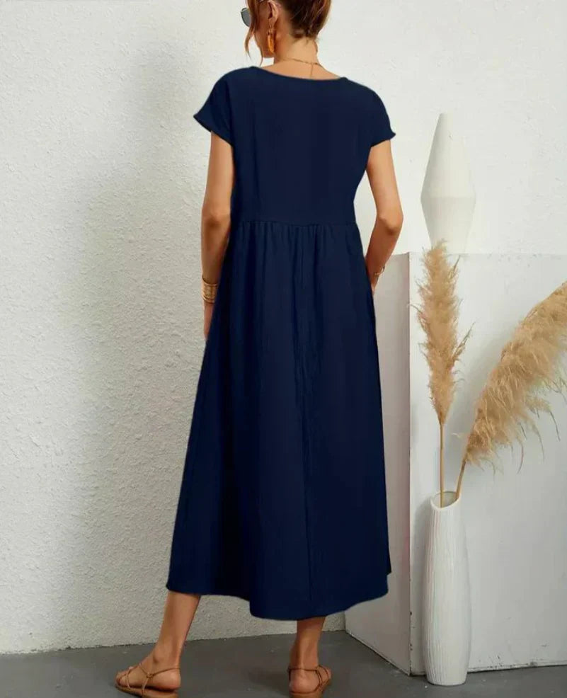Ruby | elegante basic katoenen jurk