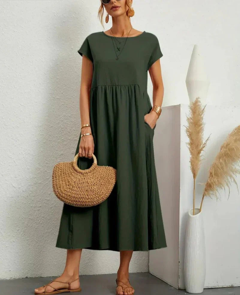 Ruby | elegante basic katoenen jurk