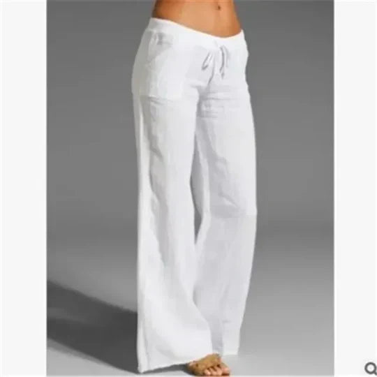 Witte linnen broek - Anna