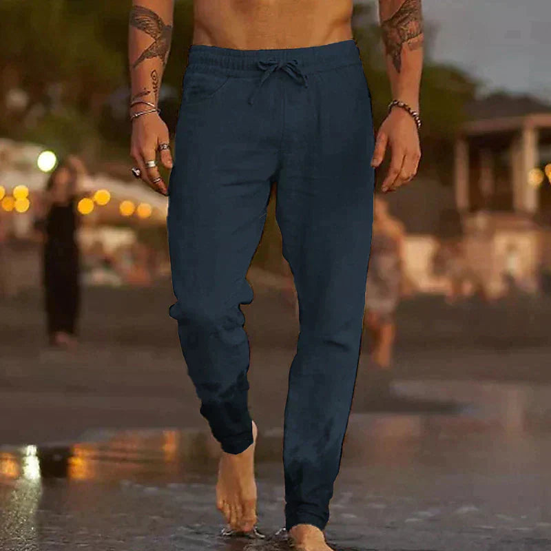 Vrijetijdsbroek van linnen voor heren - Jaxx