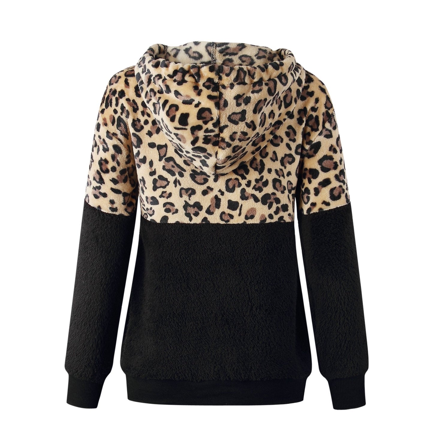 Teddy pullover - extreem warme en behaaglijke hoodie met een stijlvol luipaardpatroon voor de lente