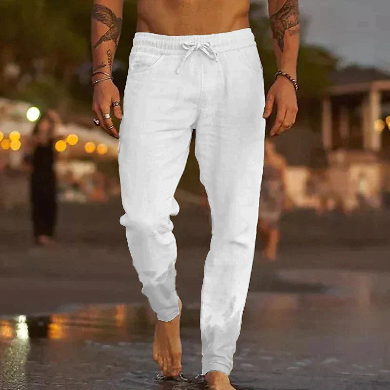 Vrijetijdsbroek van linnen voor heren - Jaxx