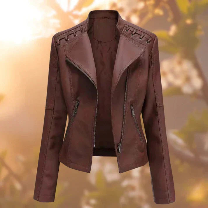 Leren jas voor dames - Hal