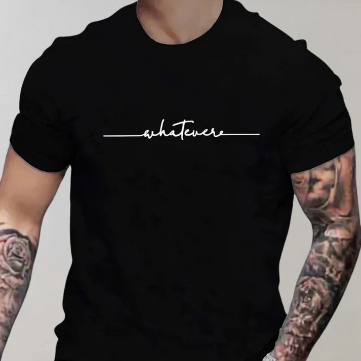 Casual heren-t-shirt met ronde hals