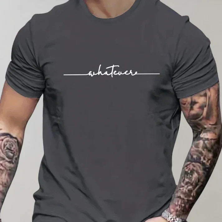 Casual heren-t-shirt met ronde hals