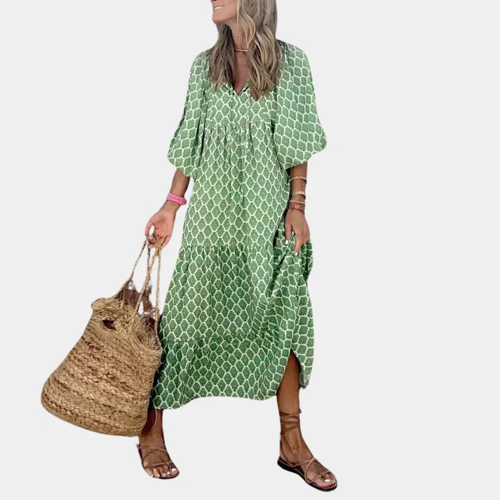 Trendy en comfortabele lange damesjurk