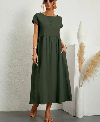 Ruby | elegante basic katoenen jurk