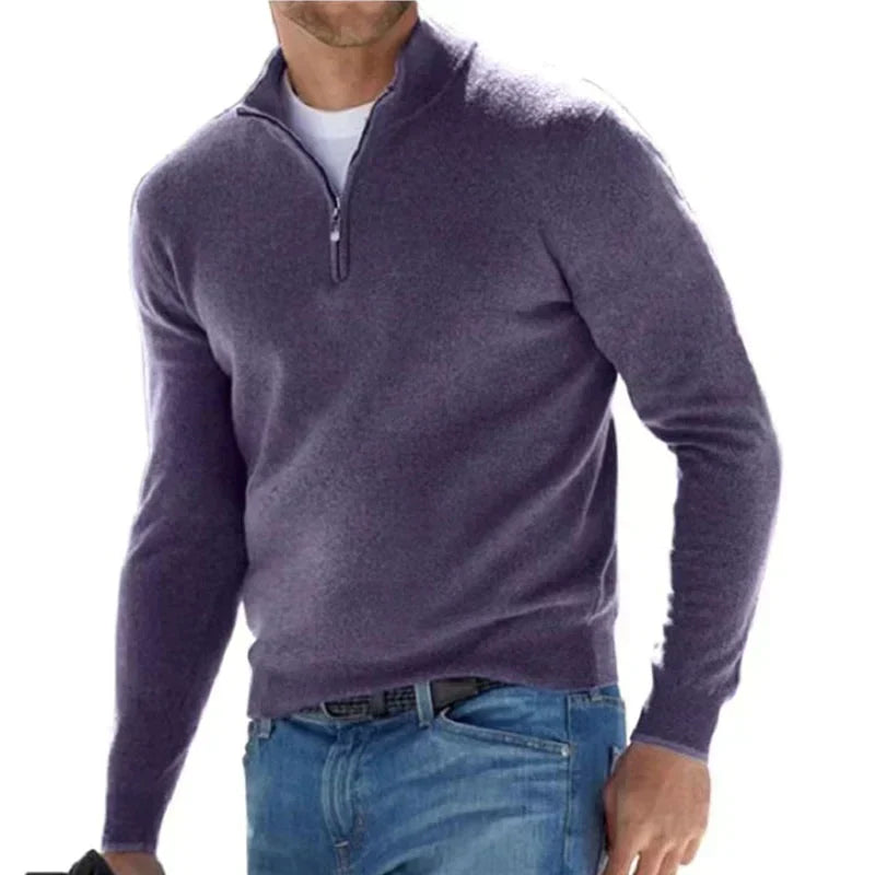 Tom polo - stijlvolle pullover met rits voor heren (Italiaans ontwerp)