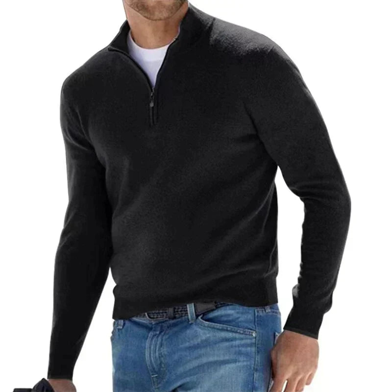 Tom polo - stijlvolle pullover met rits voor heren (Italiaans ontwerp)