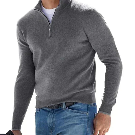 Tom polo - stijlvolle pullover met rits voor heren (Italiaans ontwerp)