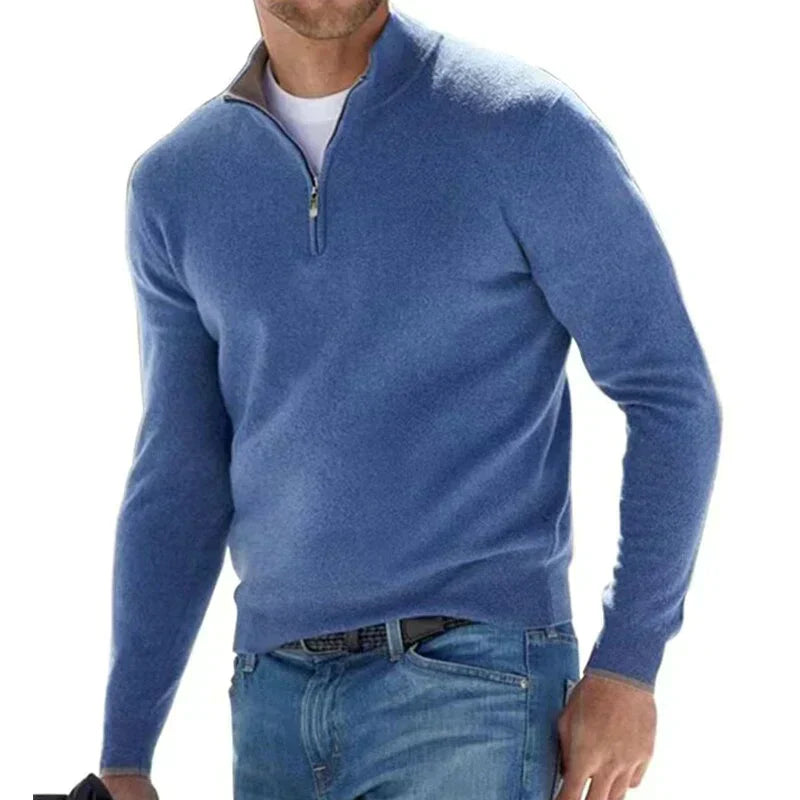 Tom polo - stijlvolle pullover met rits voor heren (Italiaans ontwerp)