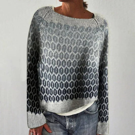 Elle&Vire - grijze trui met details