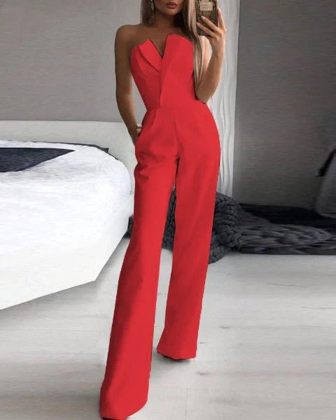 Melia - mouwloze jumpsuit