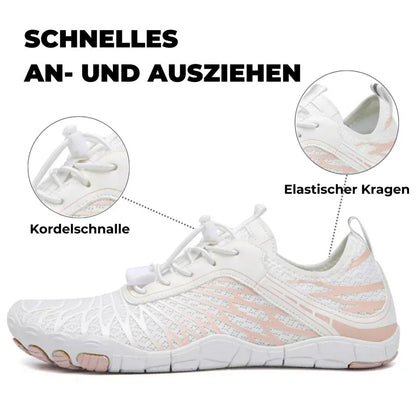 Orthopedische lichtgewicht hardloopschoenen op blote voeten